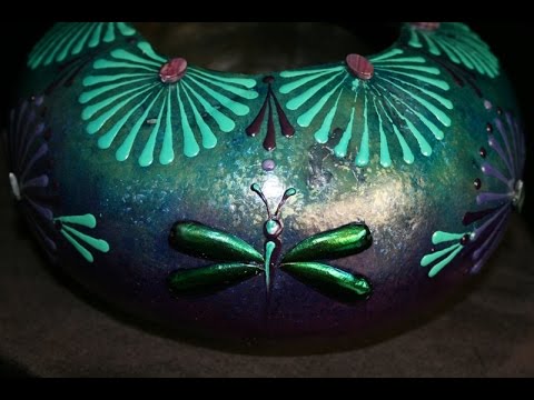 how to dye gourds with leather dye