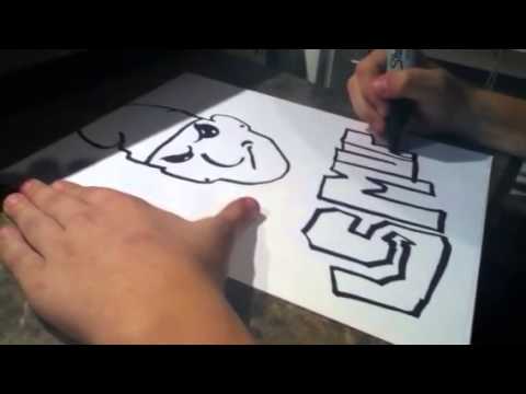how to draw ryan in graffiti