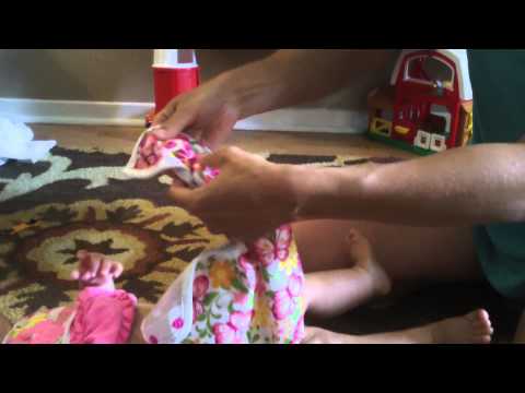 how to fasten a terry nappy