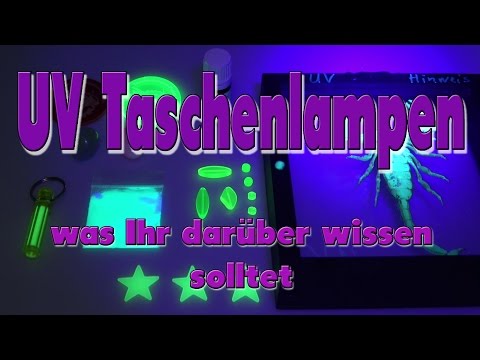 UV Taschenlampen Grundlagen und Einsatzbereiche