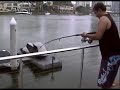Camo catching a Squid at home.