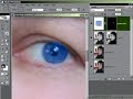 Changing eye color: Photoshop retouching