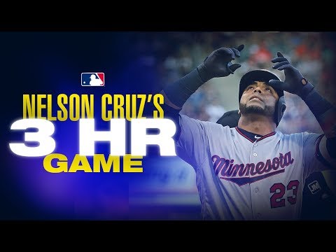 Video: Nelson Cruz slugs three homers against White Sox