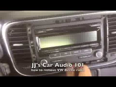 how to remove vw beetle radio
