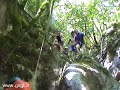discesa della forra del casco dell'acqua