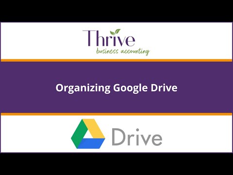 how to organize google drive