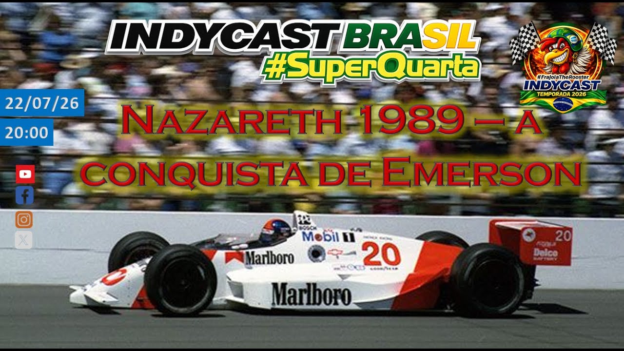 IndyCast Brasil #SuperQuarta #CART #1989 - Nazareth 1989