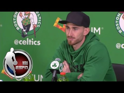 Video: Gordon Hayward gives leg injury update in Celtics' press conference | NBA on ESPN