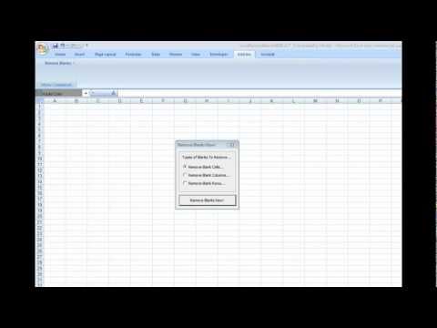 how to eliminate empty rows in excel