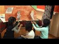 子供英語・英会話発表会・人形劇 『ももたろう』・【みいちゃんママの英語教室】クリスマスパーティーにて