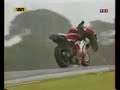 Régis Laconi is fighting with his Ducati