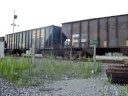 almost 3 train meet with SB CSX mixed freight and coal train