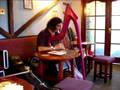 Jack Shuttleworth plays harp