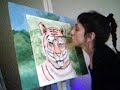 Painting a Tiger with my mouth!