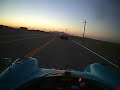 Radical driving on the highway at dusk near Tooele Utah Radical driving on the highway at dusk near Tooele Utah