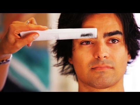 how to trim eyebrow men