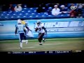 Blount gets high, hurdles Titans player on screen pass
