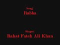 (Sad Song) Rabba - Main aur Mrs. Khanna (wid Lyircs).flv