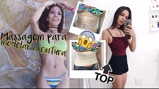 Massagem modeladora para afinar a cintura