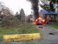 car on fire out of control