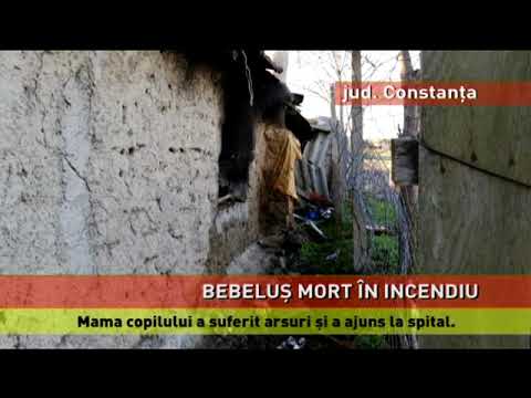 Un bebeluș de opt luni, mort într-o casă cuprinsă de flăcări