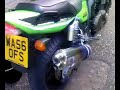 kawasaki zrx 1200 with blueflame exhaust