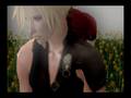 Sims 2 Final fantasy: Cloud and Aerith/Aeris scene