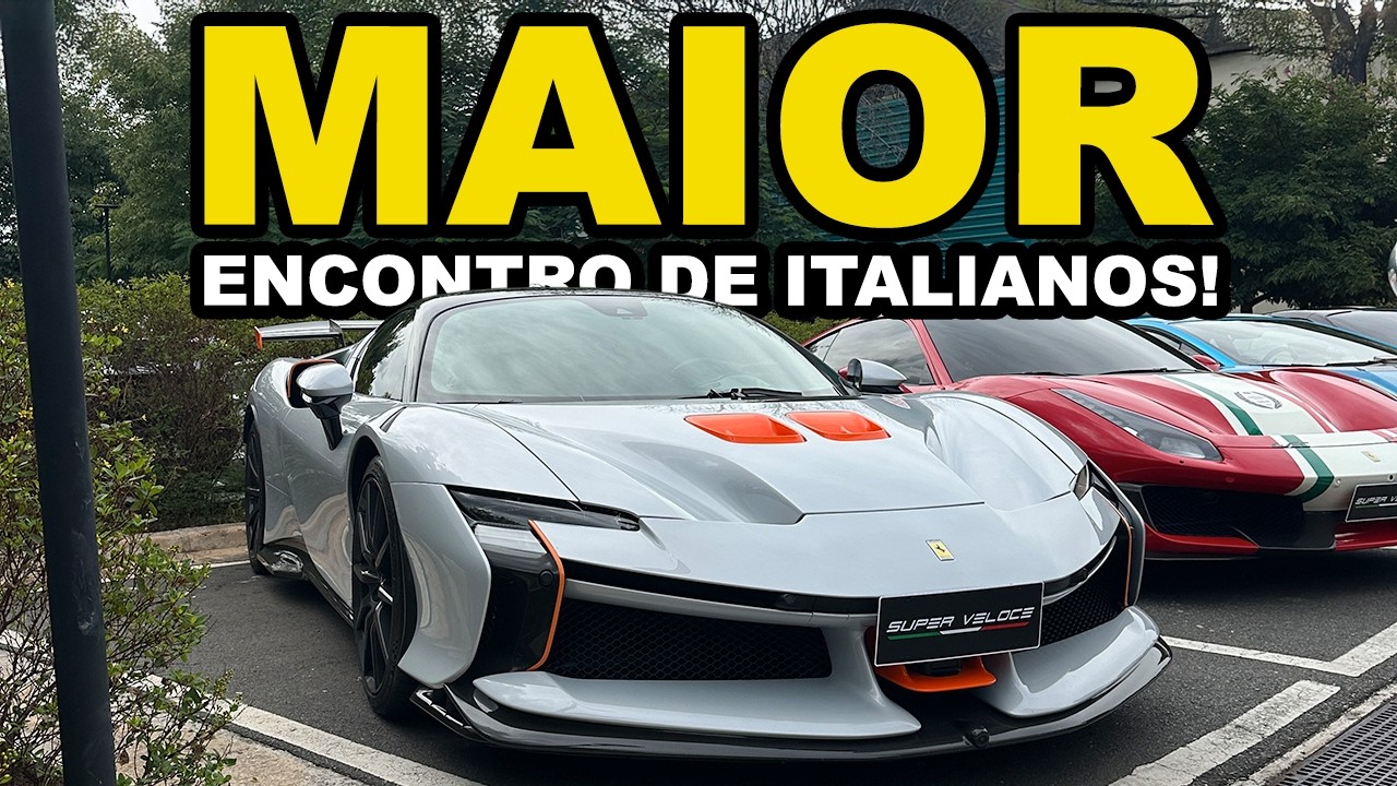 O MAIOR ENCONTRO de LAMBORGHINI e FERRARI de 2026 PAROU CAMPINAS! Encontro do SV Club!