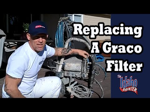 operating a graco 695 - How to remove a filter on a Graco 695 Airless sprayer for cleaning. Removing and re-installing the filter. Issues that may arise if the filter on the airless...