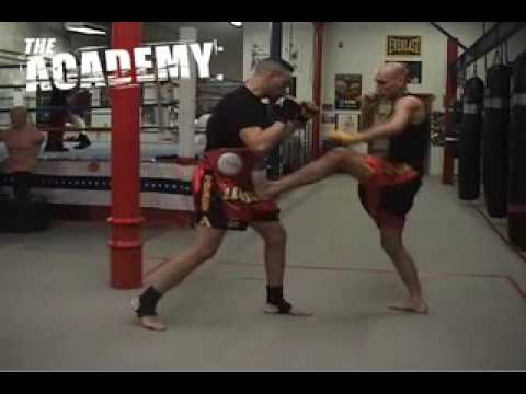 mbenson001 - muay thai training, kickboxing, instruction front kick technique teep.