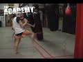 Muay Thai training - front kick