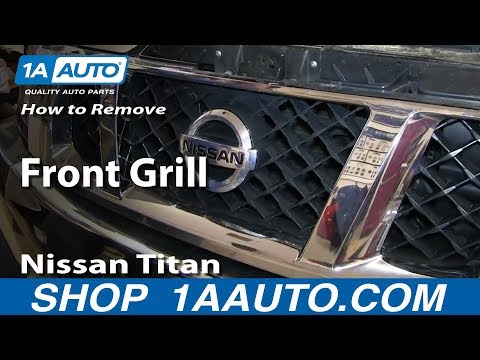 How To remove Install Front Grill Nissan Titan and Armada