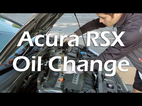 how to change oil rsx type s