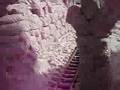 Christmas sandcastle with a working train!