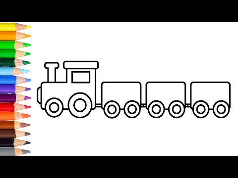 video-linktoworks-How to Draw a Toy Train Learn Drawing Toy Train Step by ...