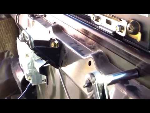 DIY How to install replace rear power window regulator Toyota Tundra