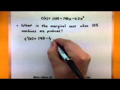 how to calculate marginal cost