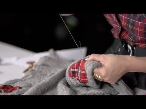 how to patch sweater elbows