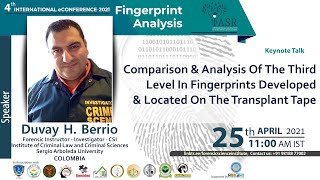 Comparison and Analysis of the Third Level in Fingerprints on Transplant Tape