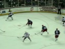 11/21/08: Slavomir Tomko blocks Tyler Burton's slot shot