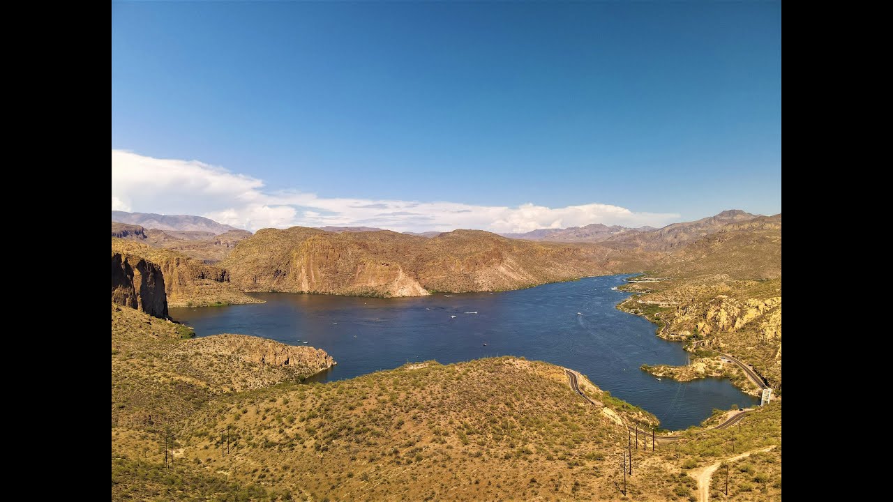 Aerial Canyon Lake 4K