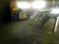 car rolls / falls off garage ramp / hoist / lift