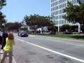 President Obama's Motorcade (May 27, 2009) driving by our lunch table at Barney's in brentwood!