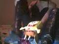 desperated, in thigh high boots, makes sponge bob her slave! 