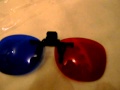 (uploaded by alexespi)&nbsp;Re-useable Clip-On Resin Lens Anaglyphic Red + Blu