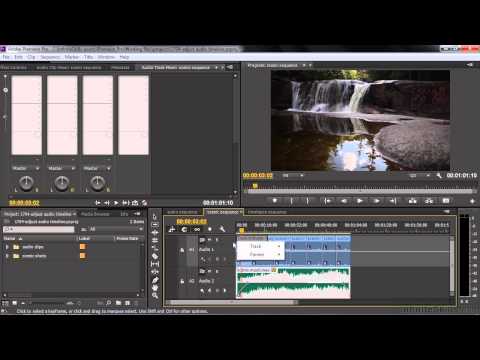 how to control audio in premiere pro
