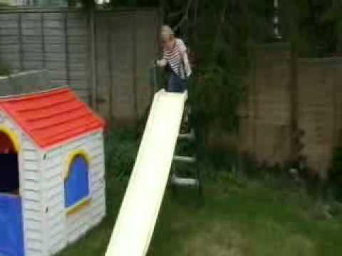 0 Cool kid has mastered the slide 