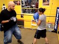Advanced mitt work with Coach Rick (Mittwork of 2007)