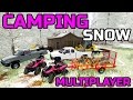 FARMING SIMULATOR 2017 | CAMPING IN THE SNOW | MULTIPLAYER | BUILDING A CAMPING SPOT FARMING SIMULATOR 2017 | CAMPING IN THE SNOW | MULTIPLAYER | BUILDING A CAMPING SPOT