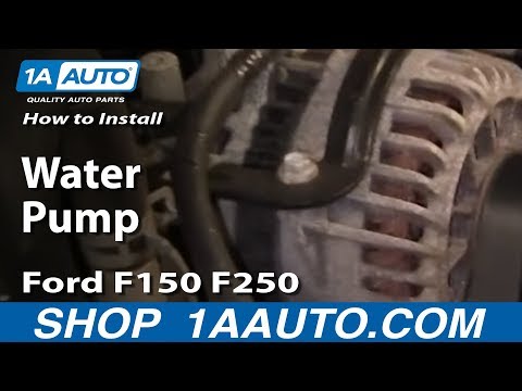 How to Install Replace Water Pump Ford F150 F250 Excursion 5.4 liter V8 97-04 1AAuto.com